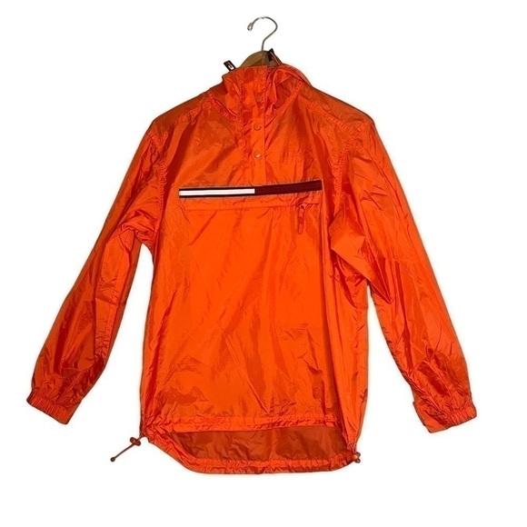 TOMMY Jeans Orange Windbreaker With Hood - Picture 1 of 6